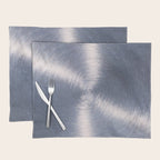 Silver Metallic Stainless Steel Pattern Placemat Gallery Image 1