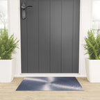 Silver Metallic Stainless Steel Pattern Welcome Mat Gallery Image 3