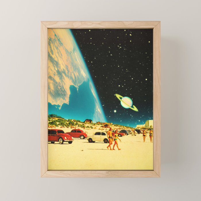 Galaxy Beach Mini Art Print Gallery Image 1