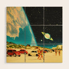Galaxy Beach Wood Wall Art Gallery Image 1