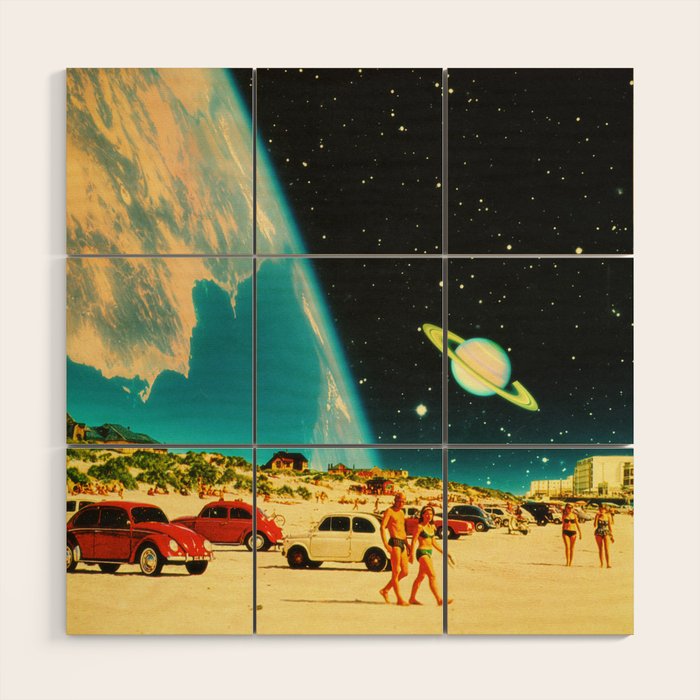 Galaxy Beach Wood Wall Art Gallery Image 1