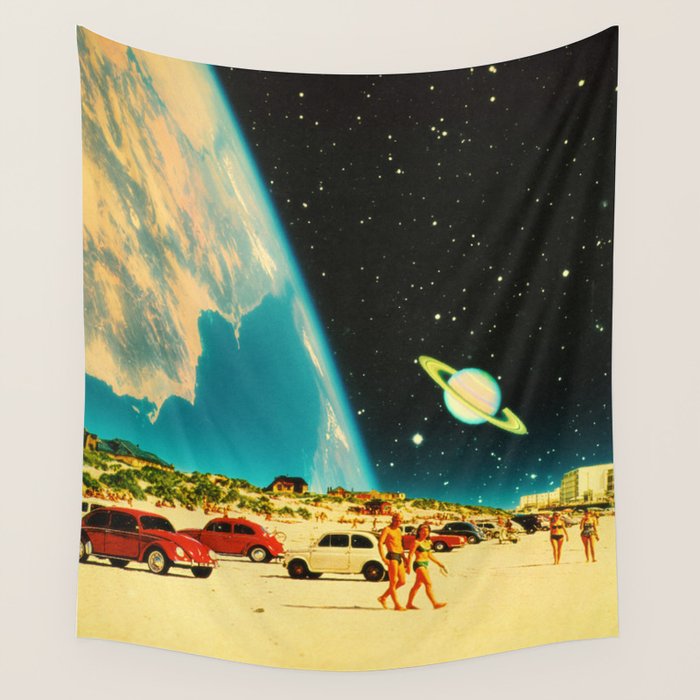 Galaxy Beach Wall Tapestry Gallery Image 1