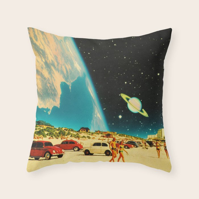 Galaxy Beach Throw Pillow Gallery Image 6