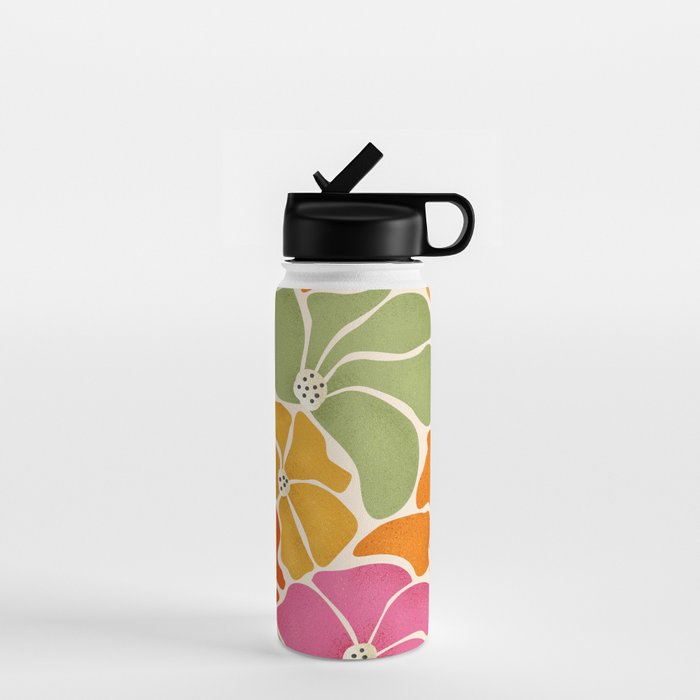 70's Florals Water Bottle Gallery Image 1