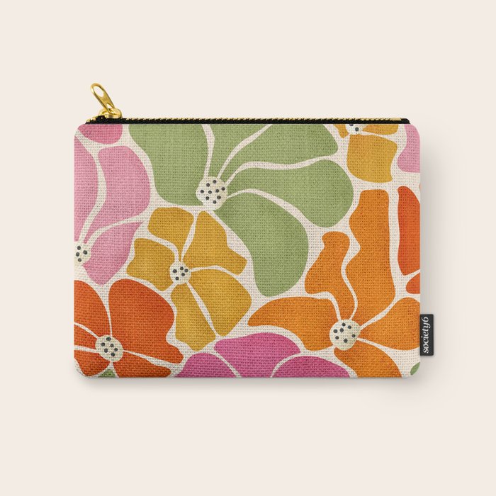 70's Florals Carry All Pouch Gallery Image 1