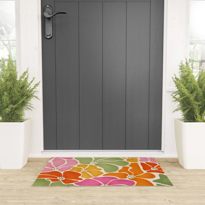 70's Florals Welcome Mat Gallery Image 3