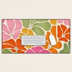 70's Florals Desk Mat Gallery Image 1