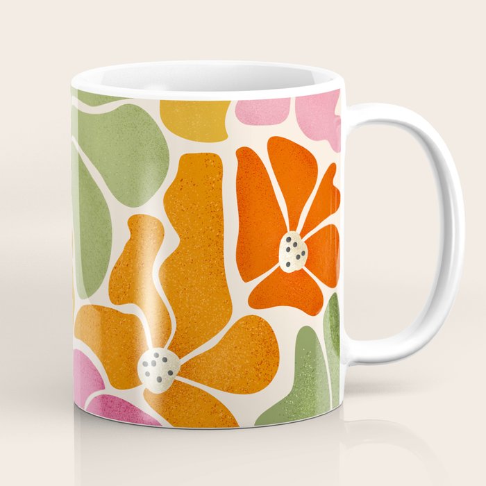 70's Florals Coffee Mug Gallery Image 1
