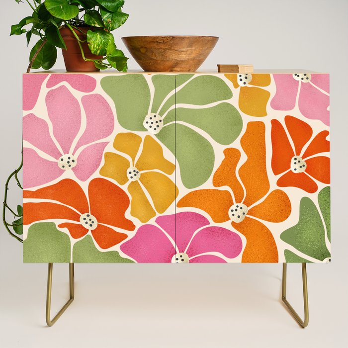 70's Florals Credenza Gallery Image 1