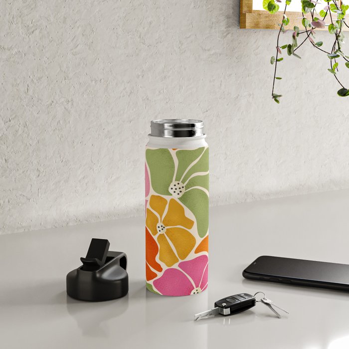 70's Florals Water Bottle Gallery Image 4