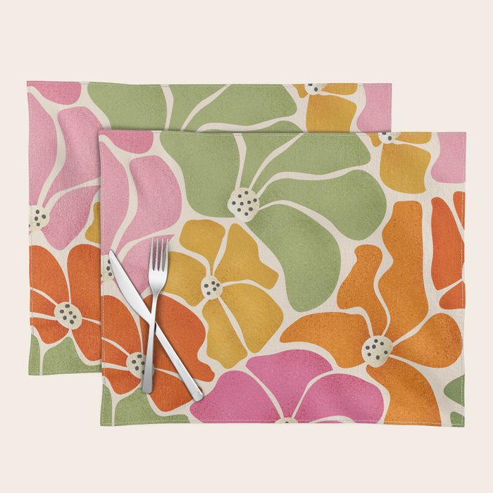 70's Florals Placemat Gallery Image 1