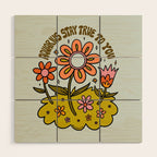 Aquarius Flower Wood Wall Art Gallery Image 1