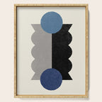 Balance Colorblock - Blue Grey Black Serving Tray Gallery Image 1