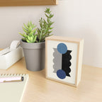 Balance Colorblock - Blue Grey Black Mini Art Print Gallery Image 2