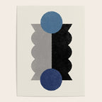 Balance Colorblock - Blue Grey Black Poster Gallery Image 4