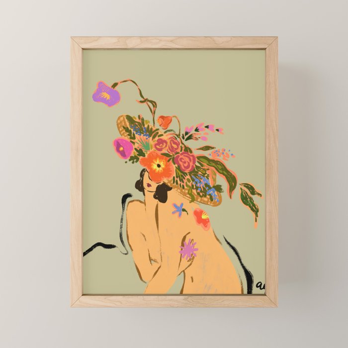 Blooming Headpiece  Mini Art Print Gallery Image 1