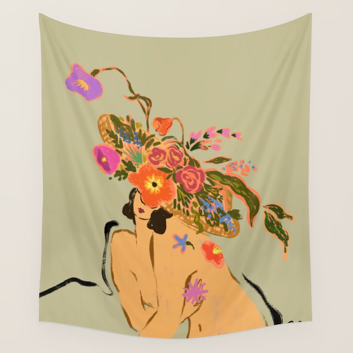 Blooming Headpiece  Wall Tapestry Gallery Image 4