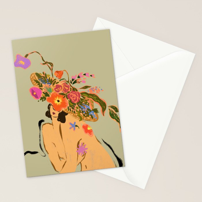 Blooming Headpiece  Stationery Card Gallery Image 2