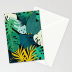 Tropical Jungle Leaves Stationery Card Gallery Image 2