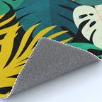 Tropical Jungle Leaves Rug Gallery Image 4