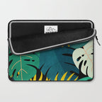 Tropical Jungle Leaves Laptop Sleeve Gallery Image 2