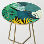 Tropical Jungle Leaves Side Table Gallery Image 2
