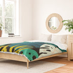 Tropical Jungle Leaves Duvet Cover Gallery Image 2