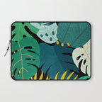 Tropical Jungle Leaves Laptop Sleeve Gallery Image 1