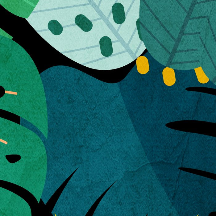 Tropical Jungle Leaves Coffee Mug Gallery Image 2