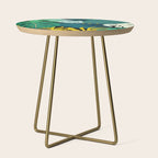 Tropical Jungle Leaves Side Table Gallery Image 1