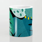 Tropical Jungle Leaves Coffee Mug Gallery Image 4