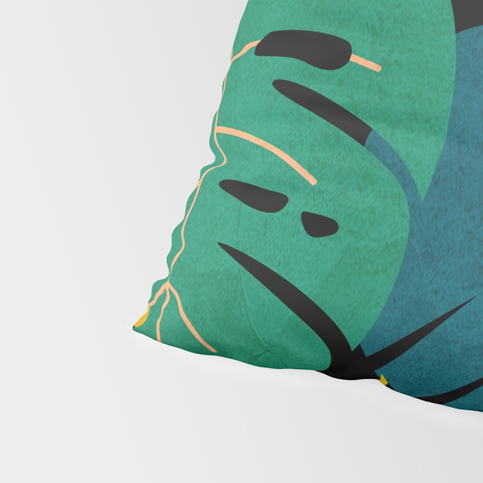 Tropical Jungle Leaves Pillow Sham Gallery Image 4