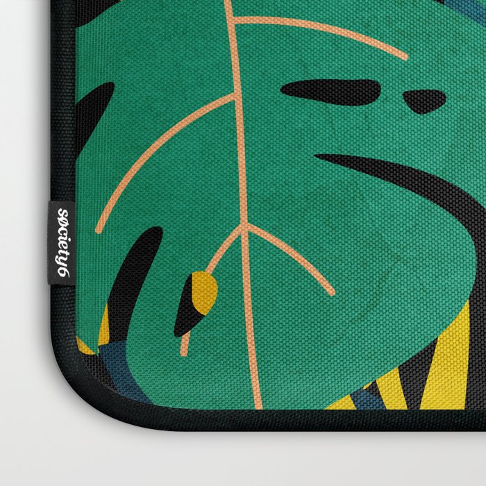 Tropical Jungle Leaves Laptop Sleeve Gallery Image 3