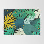 Tropical Jungle Leaves Rug Gallery Image 2