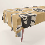 Abstract line art eyes 11 Tablecloth Gallery Image 1