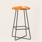 Geometric Shapes orange mid century Stool Gallery Image 1