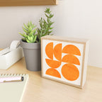 Geometric Shapes orange mid century Mini Art Print Gallery Image 2
