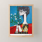Pablo Picasso Jacqueline With Flowers 1956, T Shirt, Artwork Mini Art Print Gallery Image 1