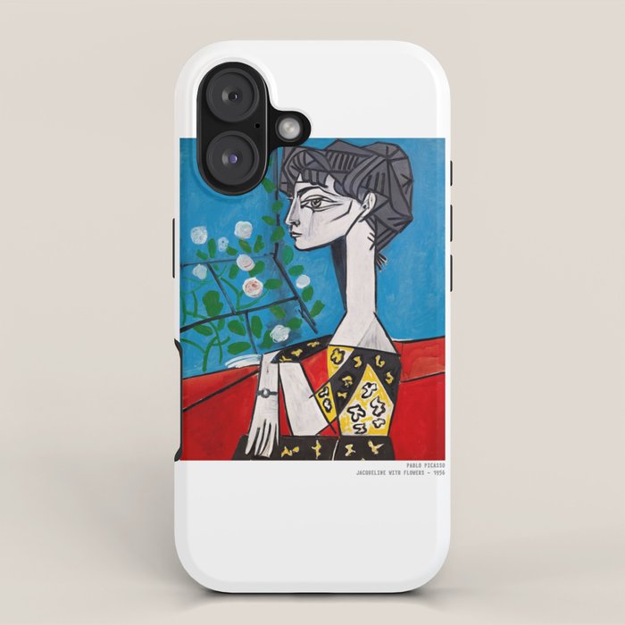 Pablo Picasso Jacqueline With Flowers 1956, T Shirt, Artwork iPhone Case Gallery Image 1