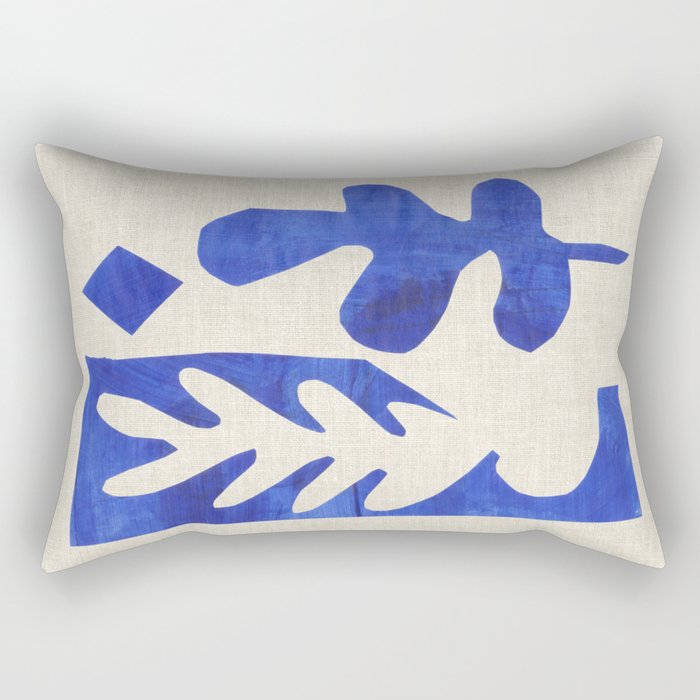 Blue Diamond Branch Rectangular Pillow Gallery Image 2