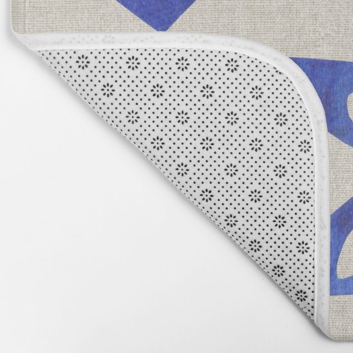 Blue Diamond Branch Bath Mat Gallery Image 2