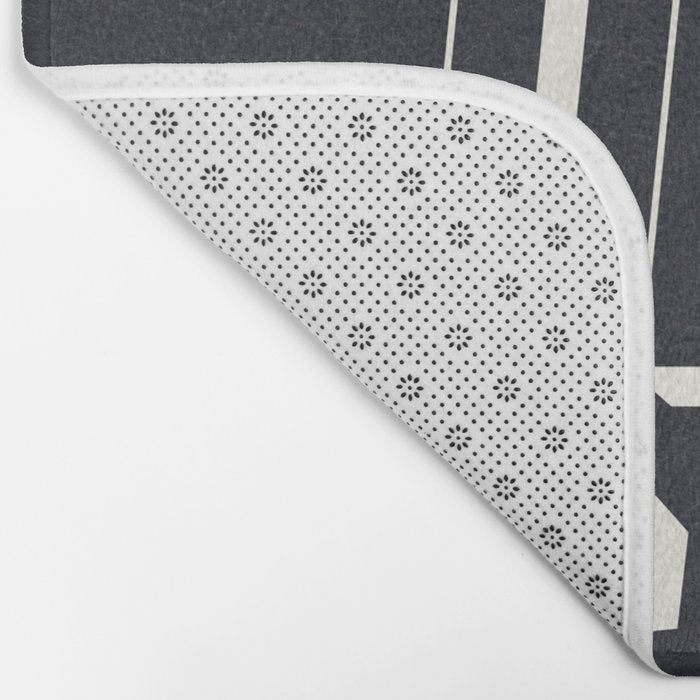 Try Try Again - Black and White Bath Mat Gallery Image 2
