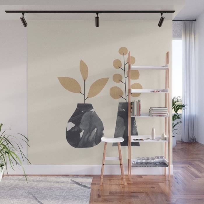 Still Life with Two Vases Wall Mural Gallery Image 1