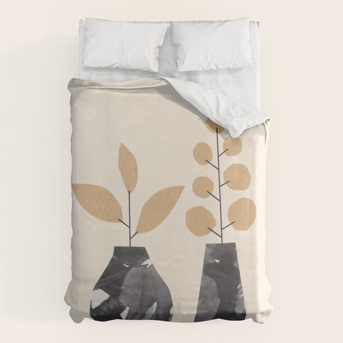 Still Life with Two Vases Duvet Cover Gallery Image 1