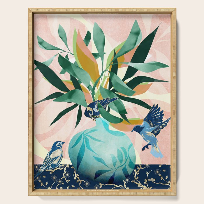 Vintage Vase Abstract Serving Tray Gallery Image 1
