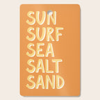 Sun Surf Sea Salt Sand Hand Lettering Cutting Board Gallery Image 1