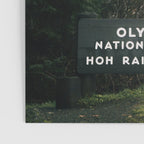 Olympic National Park Hoh Rain Forest Sign Poster Gallery Image 3