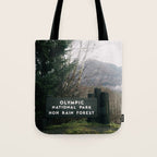 Olympic National Park Hoh Rain Forest Sign Tote Bag Gallery Image 1