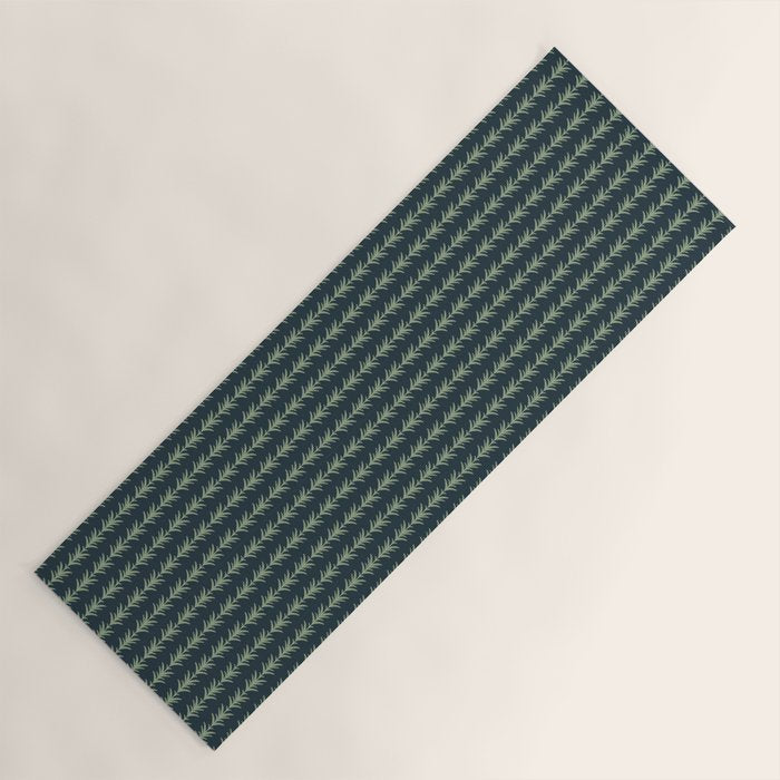 Palm Pier | Navy Yoga Mat Gallery Image 1