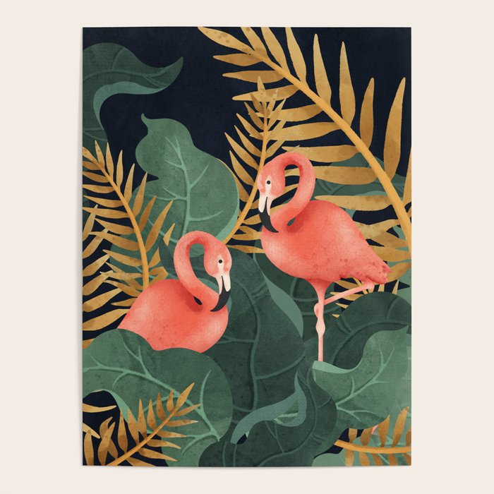 Two Flamingos Poster Gallery Image 4